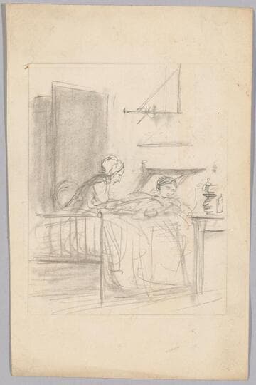 Sickbed Scene