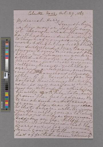 Hannah More (Macaulay) Trevelyan, Lady. Letter to Henry Thurston Holland, after Viscount Knutsford