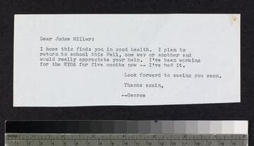 Note by George