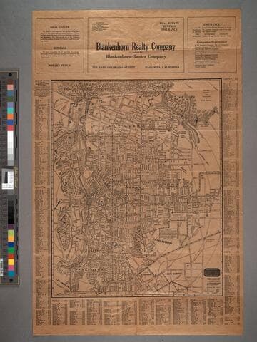 Map of Pasadena
