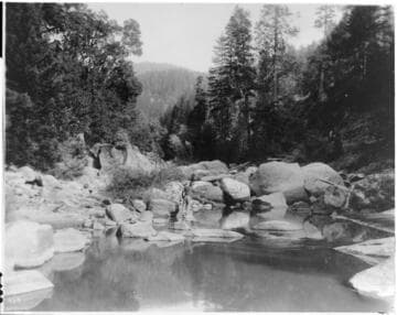 An unknown Izaak Walton demonstrates fly-fishing in its purest form