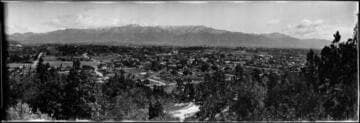Bird's eye view of South Pasadena and Pasadena
