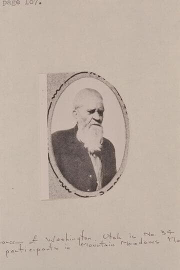 James Pearce, son of Harrison Pearce who established Pierces Ferry.  James Pearce of Washington, Utah, is No. 34 on John D. Lee's list of participatns in Mountain Meadows Massacre