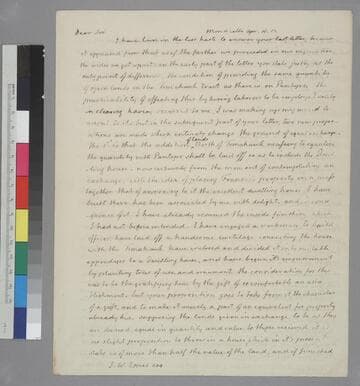 Thomas Jefferson, Monticello, letter to John Wayles Eppes