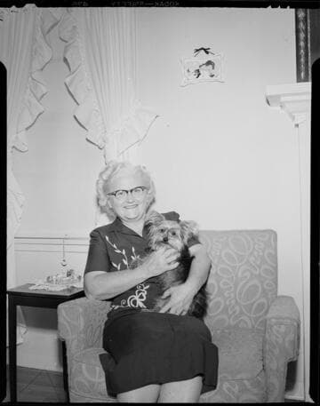 Lady with pets