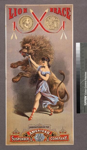 Lion brace : manufactured by the American Suspender Company